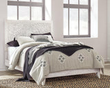 Paxberry Whitewash Panel Bedroom Set Queen 3: Bed, Dresser, Mirror from Decor Furniture
