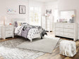 Paxberry Whitewash Panel Bedroom Set King 3: Bed, Dresser, Mirror from Decor Furniture