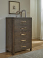 Radkin Burnished Brown Chest of Drawers from Decor Furniture