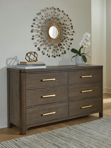 Radkin Burnished Brown Dresser from Decor Furniture