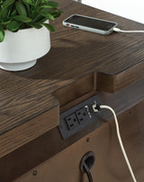 Radkin Burnished Brown Nightstand from Decor Furniture