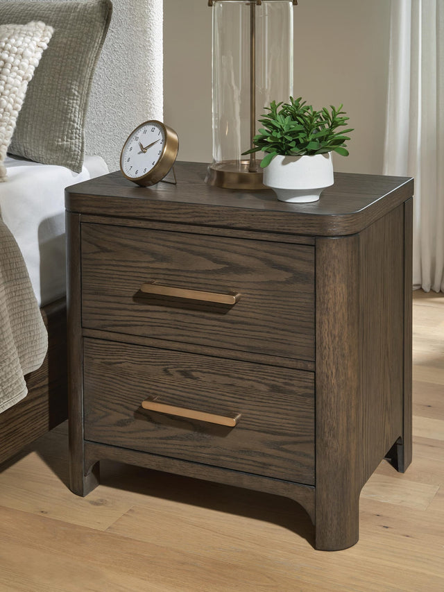 Radkin Burnished Brown Nightstand view 2