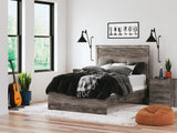 Ralinksi Gray Panel Bedroom Set Full 5: Bed, Dresser, Mirror, Chest, NightStand from Decor Furniture