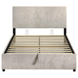 Reeves Upholstered Full Lift-Top Storage Platform Bed Beige view 7