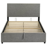 Reeves Upholstered Full Lift-Top Storage Platform Bed Grey view 7