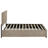 Reeves Upholstered Full Lift-Top Storage Platform Bed Tan view 7