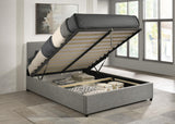 Reeves Upholstered Queen Lift-Top Storage Platform Bed Grey view 3