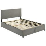 Reeves Upholstered Queen Lift-Top Storage Platform Bed Grey view 4