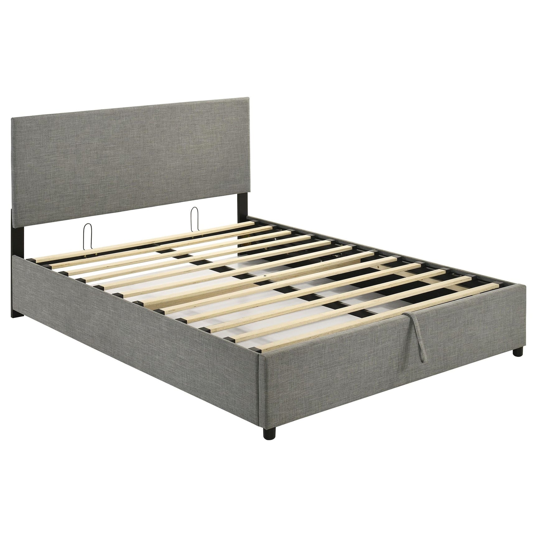Reeves Upholstered Queen Lift-Top Storage Platform Bed Grey view 4