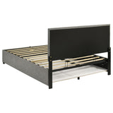 Reeves Upholstered Queen Lift-Top Storage Platform Bed Grey view 8