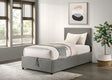 Reeves Upholstered Twin Lift-Top Storage Platform Bed Grey view 2