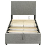 Reeves Upholstered Twin Lift-Top Storage Platform Bed Grey view 7
