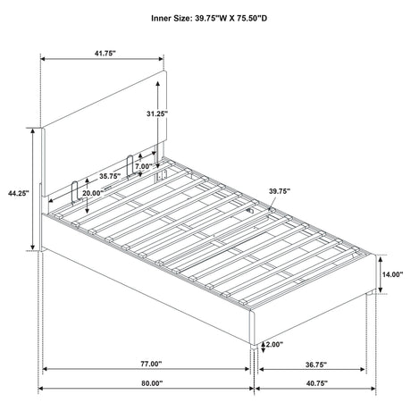 Reeves Upholstered Twin Lift-Top Storage Platform Bed Tan view 11