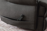 Revived and Restored Granite Faux Leather Power Lift Recliner detail view