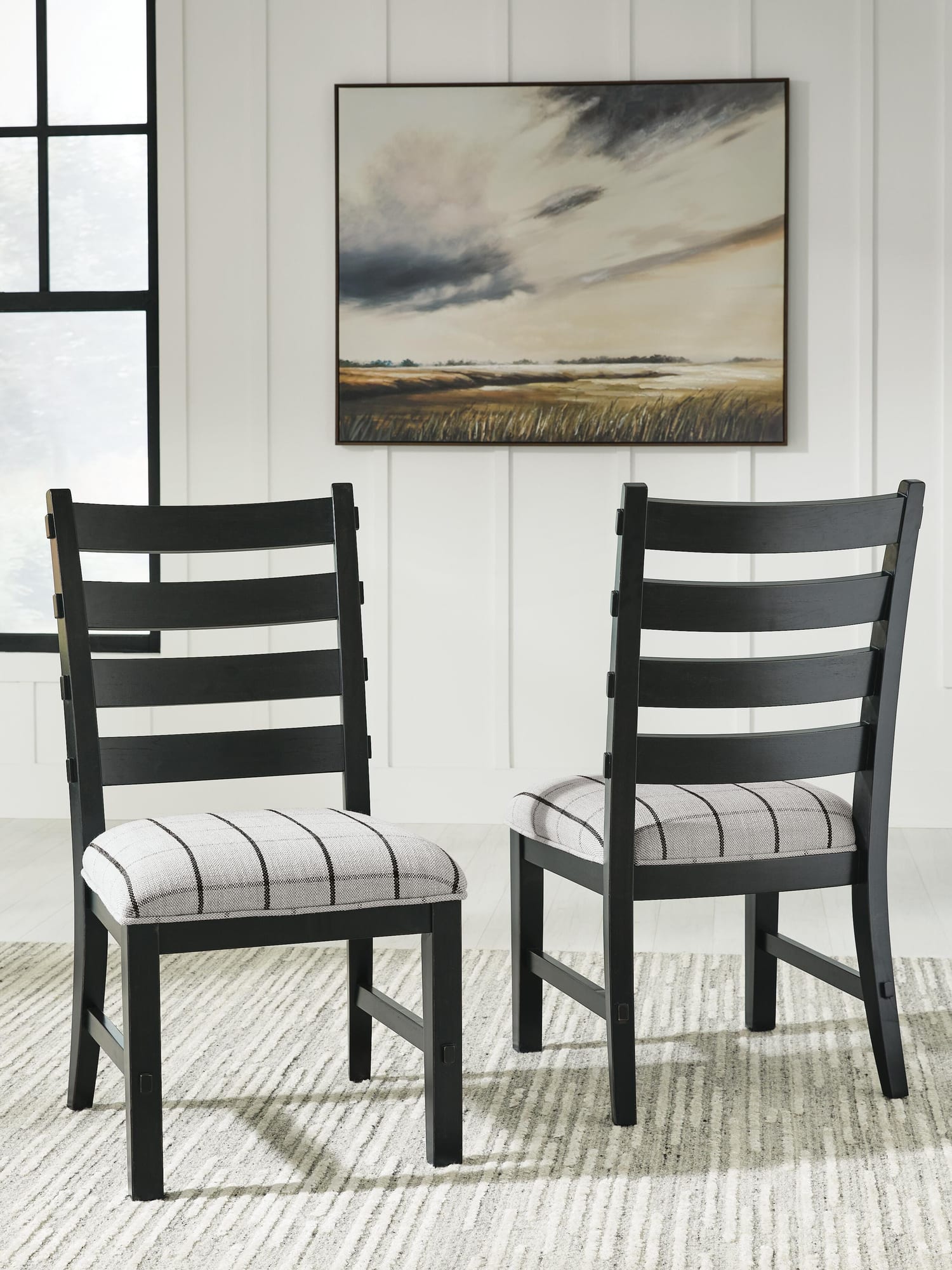 Ridgester Beige/Black Next-Gen Nuvella™ Dining Chair from Decor Furniture