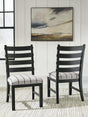 Ridgester Beige/Black Next-Gen Nuvella™ Dining Chair from Decor Furniture