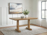 Ridgester Light Brown Counter Height Dining Table from Decor Furniture