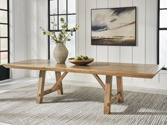 Ridgester Light Brown Dining Extension Table from Decor Furniture