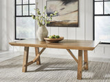 Ridgester Light Brown Dining Extension Table view 2