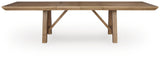 Ridgester Light Brown Dining Extension Table view 4