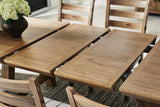 Ridgester Light Brown Dining Extension Table detail view