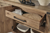 Ridgester Light Brown Dining Server detail view