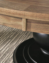 Ridgester Light Brown Dining Table detail view