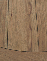 Ridgester Light Brown Dining Table finish detail