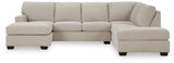 Riverfield Linen 2-Piece Sectional with Chaise from Decor Furniture