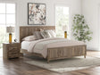 Rusticott Brown Panel Bedroom Set King 3: Bed, Dresser, Mirror from Decor Furniture