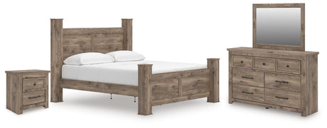 Rusticott Brown Poster Bedroom Set view 2