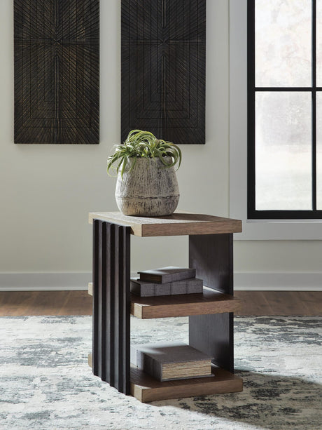 Rylandyn Black/Light Brown End Table from Decor Furniture