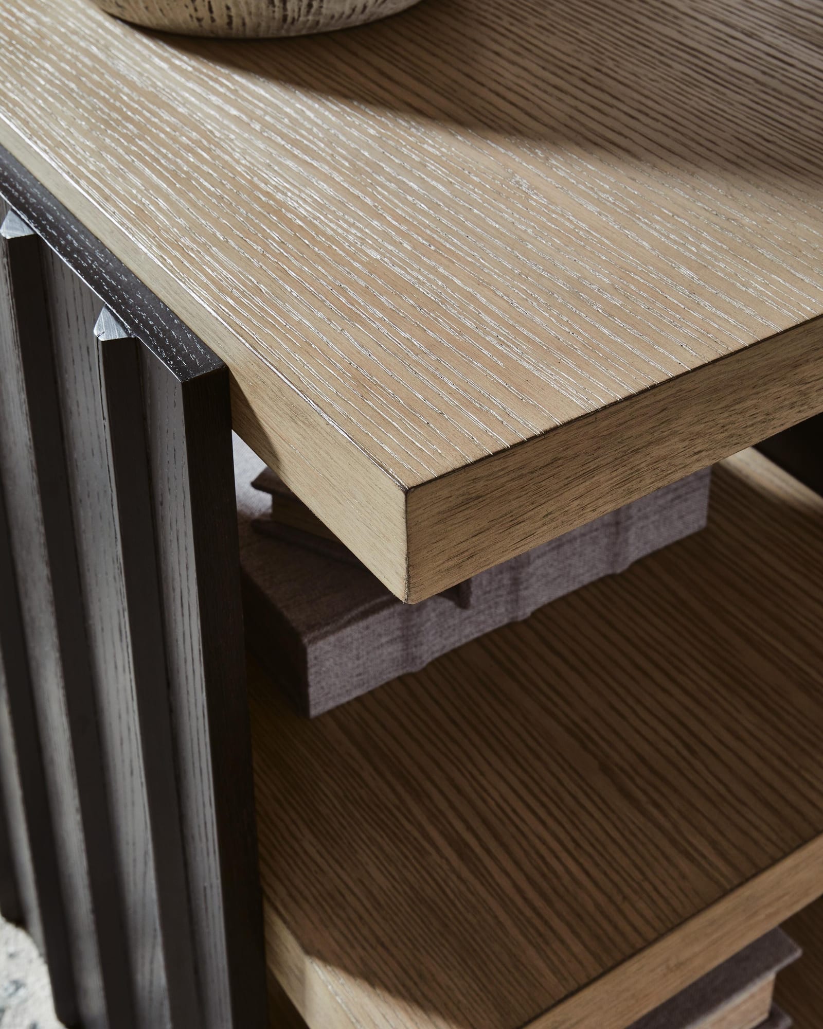 Rylandyn Black/Light Brown End Table detail view