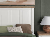 Savonport White/Brown Full Panel Bed with Storage detail view