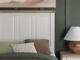 Savonport White/Brown Full Panel Storage Bed detail view