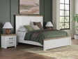 Savonport White/Brown King Panel Bed from Decor Furniture