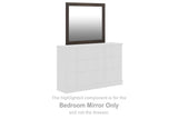 Shaehartin Dark Brown Bedroom Mirror from Decor Furniture