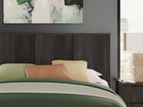 Shaehartin Dark Brown King Panel Bed detail view