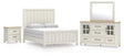 Shaybrock Antique White Panel Bedroom Set from Decor Furniture
