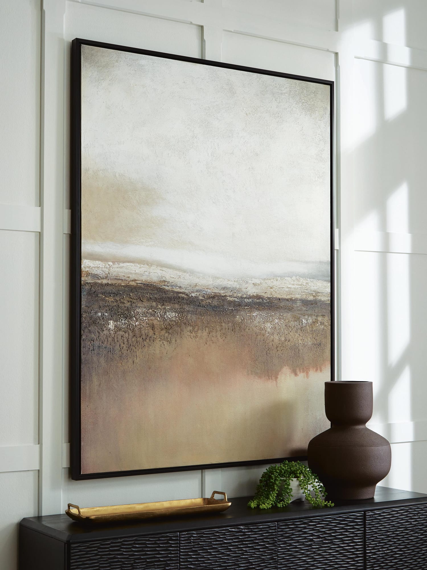 Siaking Brown/Gray/White Wall Art from Decor Furniture