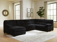 SimpleJoy Onyx 3-Piece Sectional with Chaise from Decor Furniture