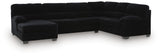 SimpleJoy Onyx 3-Piece Sectional with Chaise view 2