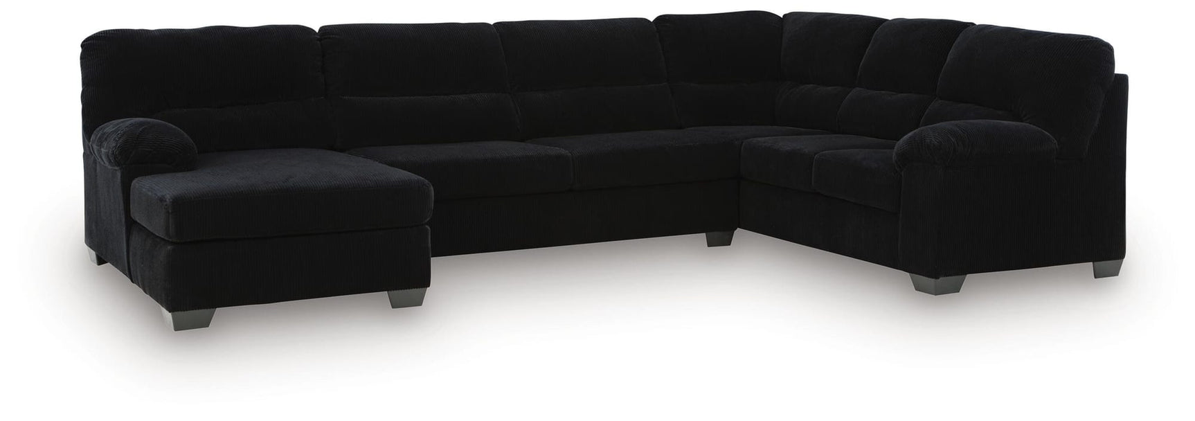 SimpleJoy Onyx 3-Piece Sectional with Chaise view 2