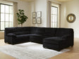 SimpleJoy Onyx 3-Piece Sectional with Chaise from Decor Furniture