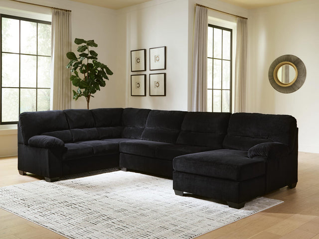 SimpleJoy Onyx 3-Piece Sectional with Chaise from Decor Furniture