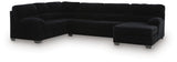 SimpleJoy Onyx 3-Piece Sectional with Chaise view 2