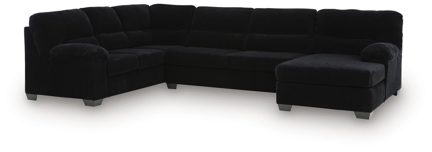 SimpleJoy Onyx 3-Piece Sectional with Chaise view 2