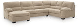 SimpleJoy Sand 3-Piece Sectional with Chaise view 2