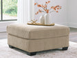 SimpleJoy Sand Chenille,Velvet Oversized Accent Ottoman from Decor Furniture