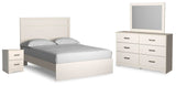 Stelsie White Panel Bedroom Set from Decor Furniture